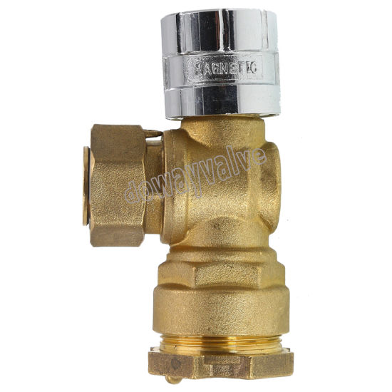 China Factory Dzr Brass Straight Type Lockable Ball Valve for Water （DW-LB017）