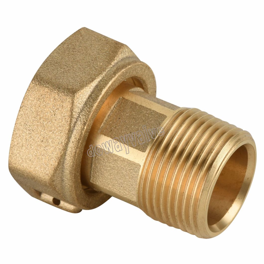 3/4" Brass Water Meter coupling Set of 2 for 5/8 x 3/4 LEAD FREE 