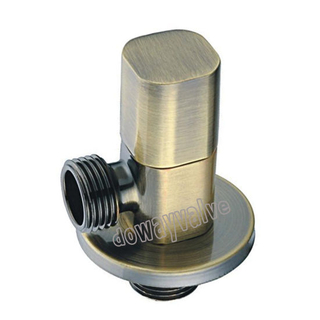 Antique Brass Plated Ceramic Angle Valve with Flange （DW-AV002）