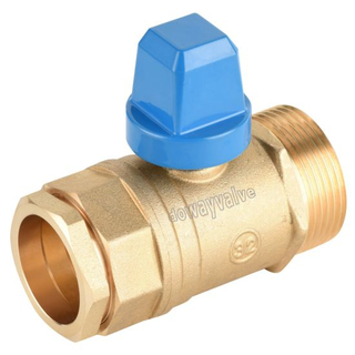 China Factory Straight Type Brass Connect Valve with Steel Handle (DW-C101)