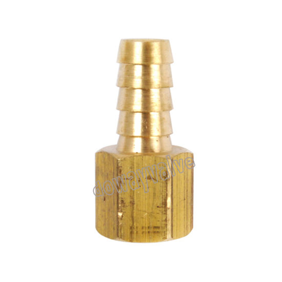Pipe Fitting Hose Barb End Brass Tee