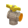 Heavy Type Gas Full-Bore Ball Valve with Yellow T-Handle （DW-GB006）