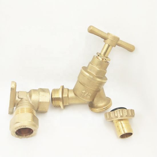 Otore 1/2" Bsp Brass Garden Water Tap with Wall Plate Fixture