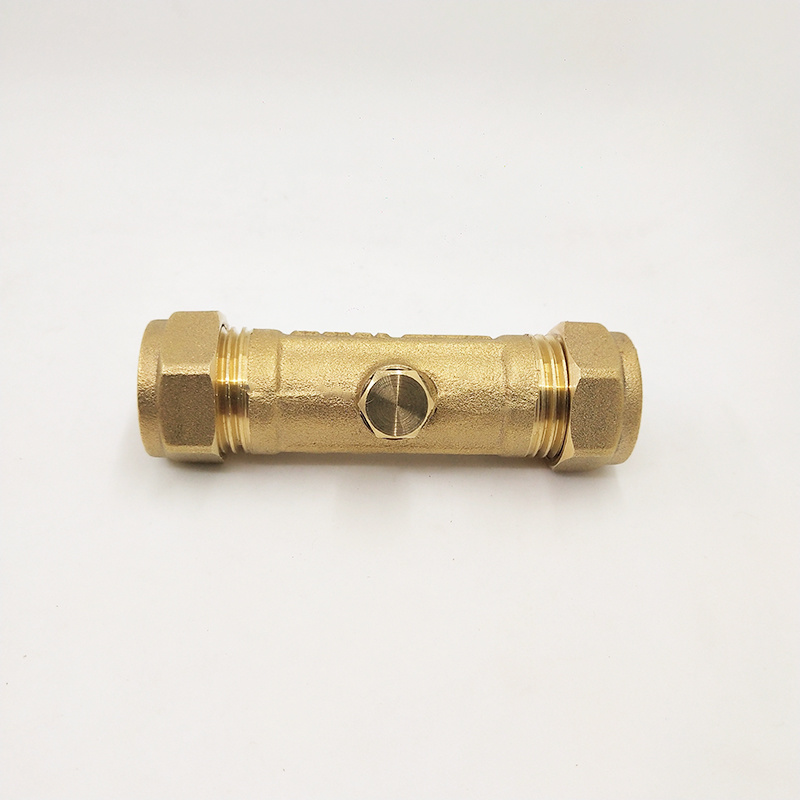 Single Check Valve Brass Stainless Steel And Polymer One Way Valve 15mm 