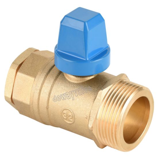 China Factory Cw602n Brass Connection Ball Valve PE Compression End （DW-LB069）