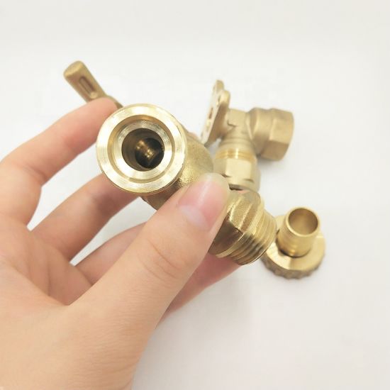 China Factory Custom High Quality Brass Lockshield Hose Tap (DWS107)