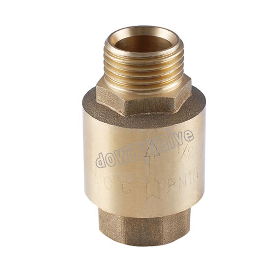 1" Sweat In-Line Brass Spring Check Valve LEAD-FREE 