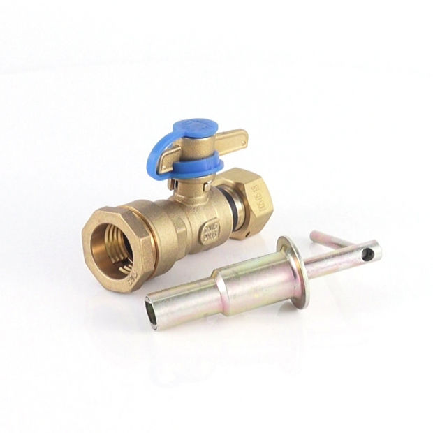 Straight Robinet Ball Valve for Water Meter （DW-LB054 ）