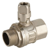 China Factory Nickle Plated Lockable Ball Valve （DW-LB058 ）