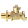 China Supplier Nickel Plated Brass Water Meter Ball Valve （DW-LB044）