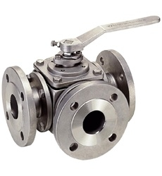 Three-Way Ball Valve with Flanged Connection (DW-TV01)