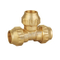Brass Compression Fitting for PE Pipe Wall Plated Elbow