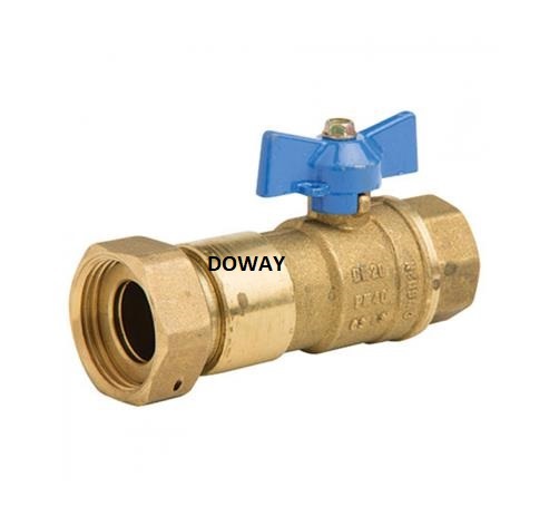 Factory Dzr Ball Valve Angle Female with Female Swivel Nut (DW-BV009)