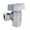 Chrome Plated Brass Dual Outlet 3 Way Angle Stop Valve (DW-AV016)