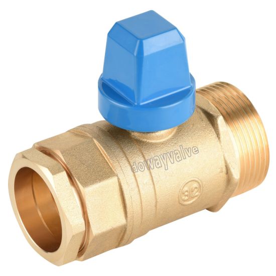 China Factory Steel Handle Cw617n Brass Connect Valve (DW-C102)