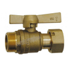 Pehd / Swivel Nut Straight Brass Ball Valve for Water Meter （DW-LB035）