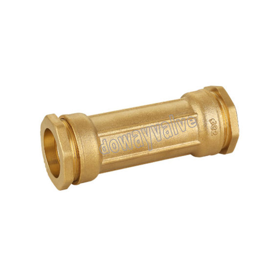 Brass Straight Meter Connector Compression Fittings for PE Pipe