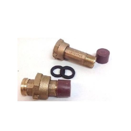 Lead Free Brass 5/8" Meter Nut X 1/2" Male NPT Water Meter Couplings （DW-WC027）