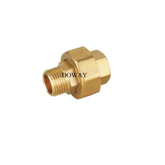 OEM Bronze Brass Water Meter Couplings Connectors for Water Meters （DW-WC019）