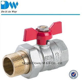 Qualified Union Brass Ball Valve with Aluminium Butterfly Handle (DW-B206)